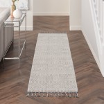 Nourison Paxton PAX06 Runner Rug, Grey/Ivory, 2'2" x 8'2"