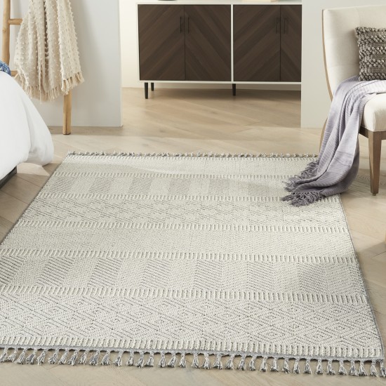 Nourison Paxton PAX06 Area Rug, Grey/Ivory, 4' x 6'2"