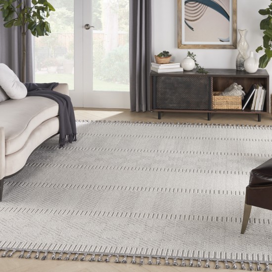 Nourison Paxton PAX06 Area Rug, Grey/Ivory, 7'10" x 10'6"