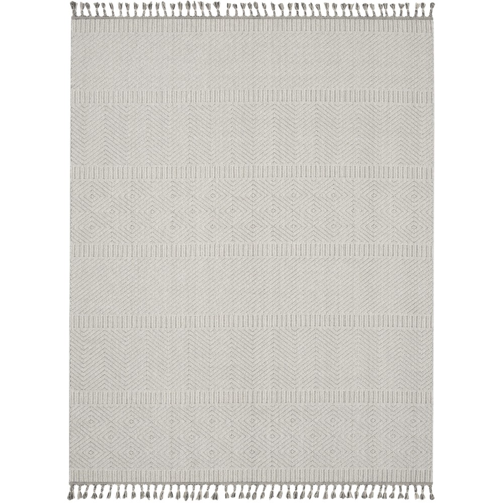 Nourison Paxton PAX06 Area Rug, Grey/Ivory, 9' x 12'2"