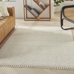 Nourison Paxton PAX06 Area Rug, Ivory, 4' x 6'2"