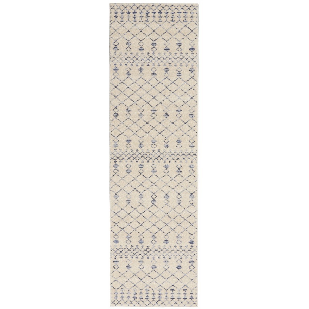 Nourison Palermo PMR03 Runner Rug, Beige/Blue, 2'2" x 7'6"