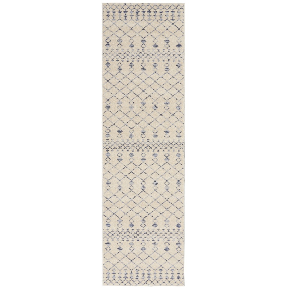 Nourison Palermo PMR03 Runner Rug, Beige/Blue, 2'3" x 10' Nourison Palermo PMR03 Runner Rug, Beige/Blue, 2'3" x 10'