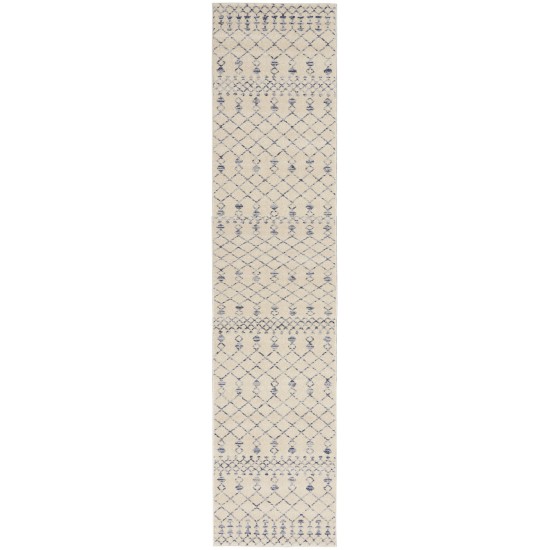 Nourison Palermo PMR03 Runner Rug, Beige/Blue, 2'3" x 12'