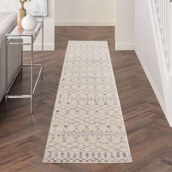 Nourison Palermo PMR03 Runner Rug, Beige/Blue, 2'3" x 12'