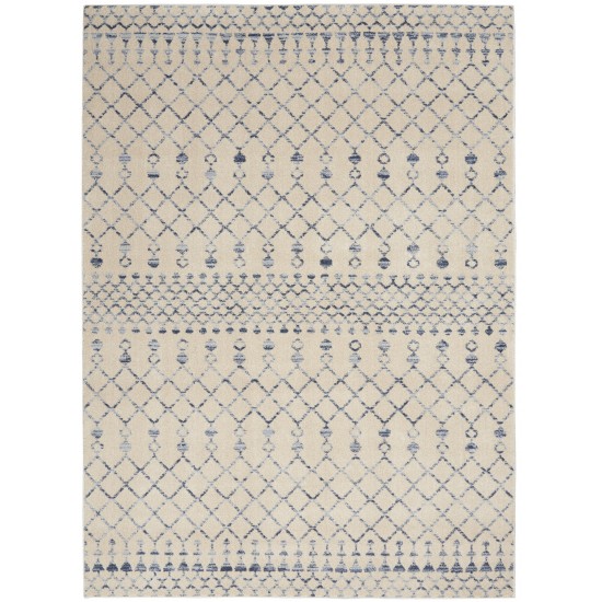 Nourison Palermo PMR03 Area Rug, Beige/Blue, 3' x 5'