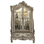 ACME Versailles Curio Cabinet, Bone White