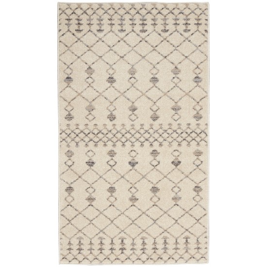 Nourison Palermo PMR03 Area Rug, Beige/Grey, 2'2" x 3'9"