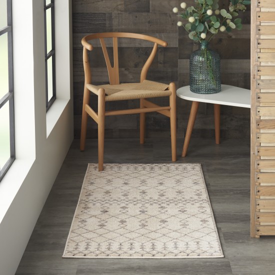 Nourison Palermo PMR03 Area Rug, Beige/Grey, 2'2" x 3'9"