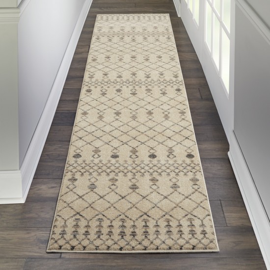 Nourison Palermo PMR03 Runner Rug, Beige/Grey, 2'2" x 7'6"