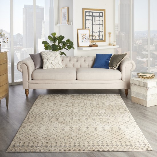 Nourison Palermo PMR03 Area Rug, Beige/Grey, 3' x 5'