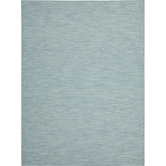 Nourison Positano POS01 Area Rug, Aqua, 10' x 14'