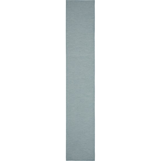 Nourison Positano POS01 Runner Rug, Aqua, 2'2" x 10'