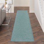 Nourison Positano POS01 Runner Rug, Aqua, 2'2" x 10'