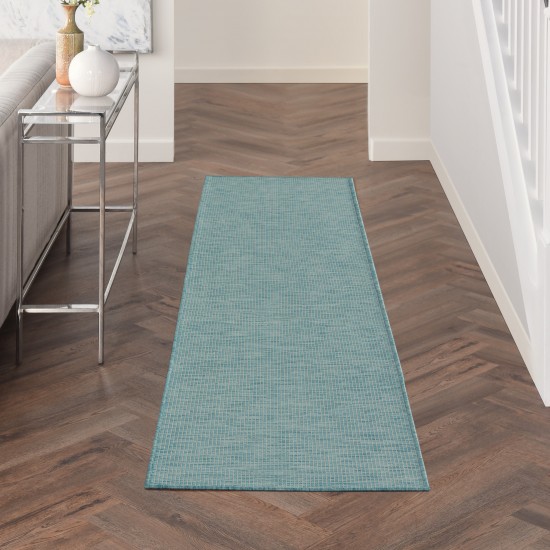 Nourison Positano POS01 Runner Rug, Aqua, 2'2" x 8'