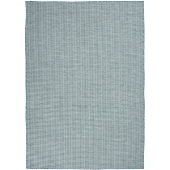 Nourison Positano POS01 Area Rug, Aqua, 4' x 6'