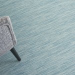 Nourison Positano POS01 Area Rug, Aqua, 6' x 9'