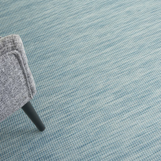 Nourison Positano POS01 Area Rug, Aqua, 6' x 9'