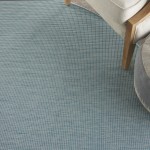 Nourison Positano POS01 Area Rug, Aqua, 8' x Round