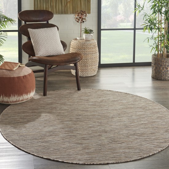 Nourison Positano POS01 Area Rug, Beige, 6' x Round