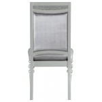 ACME Maverick Side Chair (Set-2), Fabric & Platinum (2Pc/1Ctn)