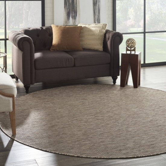 Nourison Positano POS01 Area Rug, Beige, 8' x Round