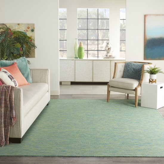 Nourison Positano POS01 Area Rug, Blue/Green, 10' x 14'