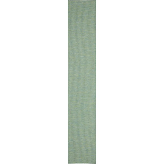 Nourison Positano POS01 Runner Rug, Blue/Green, 2'2" x 10'