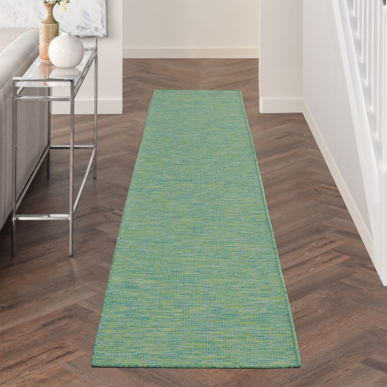 Nourison Positano POS01 Runner Rug, Blue/Green, 2'2" x 10'