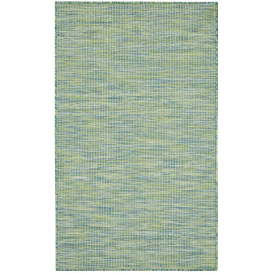 Nourison Positano POS01 Area Rug, Blue/Green, 3' x 5'