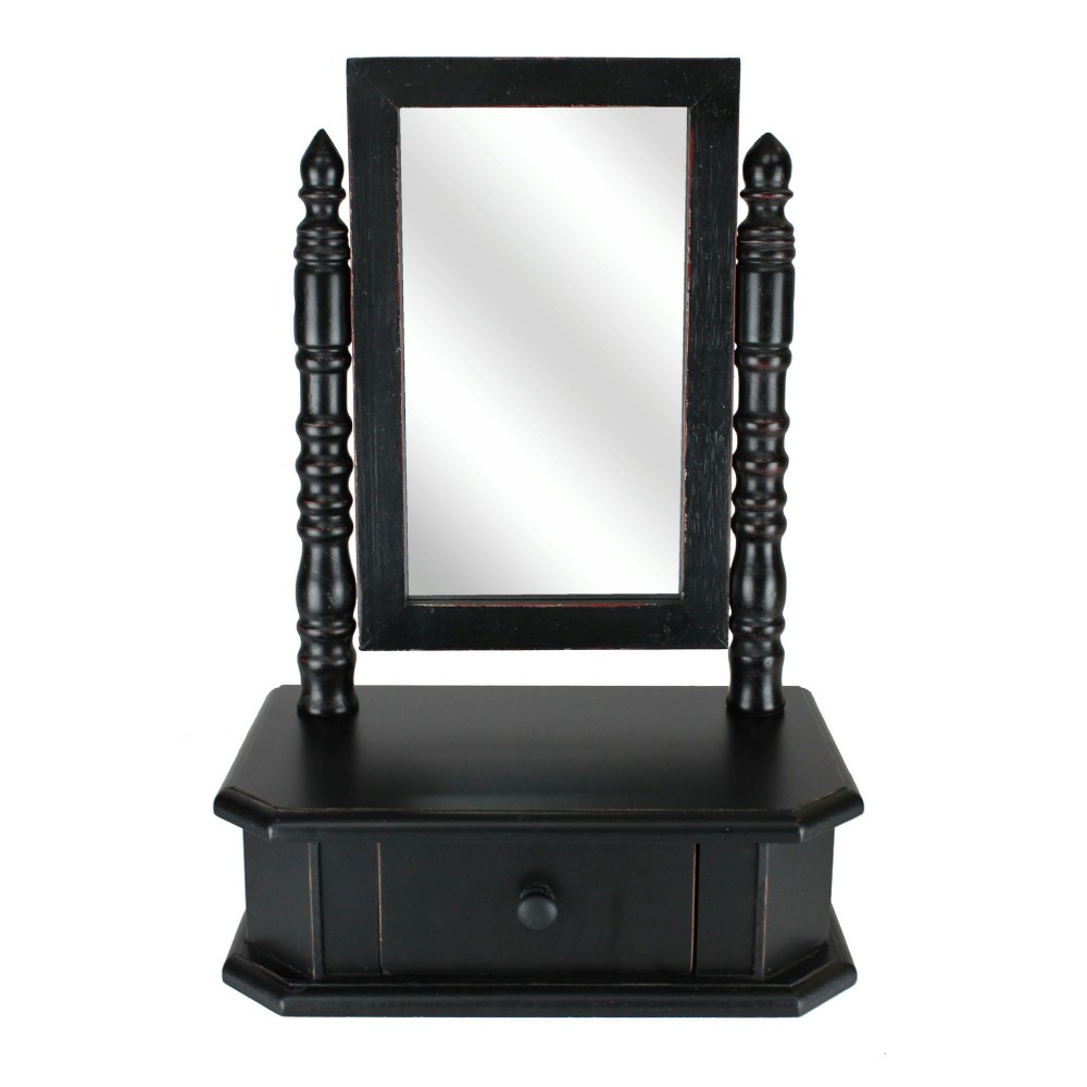 Traditional Table Mirror With Drawer