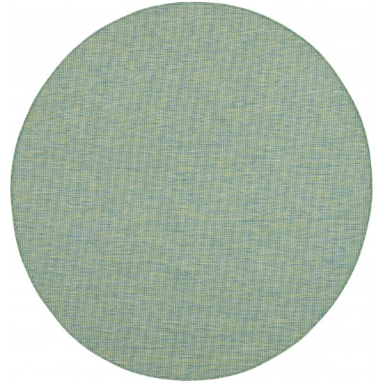 Nourison Positano POS01 Area Rug, Blue/Green, 6' x Round