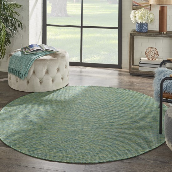 Nourison Positano POS01 Area Rug, Blue/Green, 6' x Round