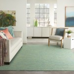 Nourison Positano POS01 Area Rug, Blue/Green, 8' x 10'