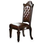 ACME Vendome Side Chair (Set-2), PU & Cherry