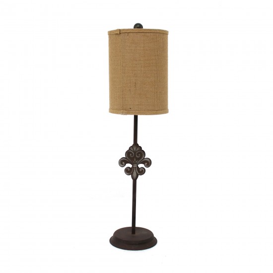 Traditional Fleur-De-Lis Bronze Table Lamp