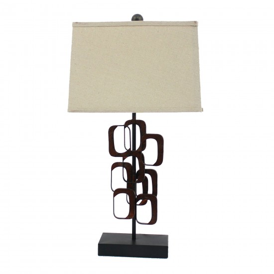 Contemporary Metal Accent Table Lamp