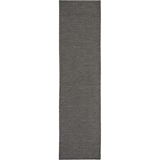 Nourison Positano POS01 Runner Rug, Charcoal, 2'2" x 8'