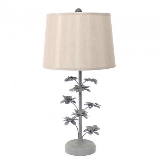 Rustic Flowering Tree Table Lamp