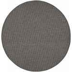 Nourison Positano POS01 Area Rug, Charcoal, 8' x Round