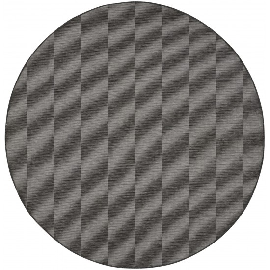 Nourison Positano POS01 Area Rug, Charcoal, 8' x Round