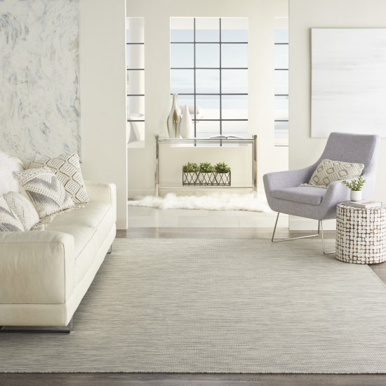 Nourison Positano POS01 Area Rug, Light Grey, 10' x 14'