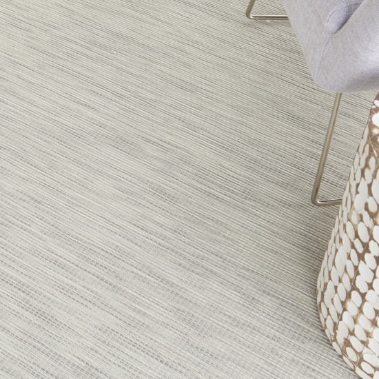 Nourison Positano POS01 Area Rug, Light Grey, 10' x 14'