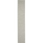 Nourison Positano POS01 Runner Rug, Light Grey, 2'2" x 12'