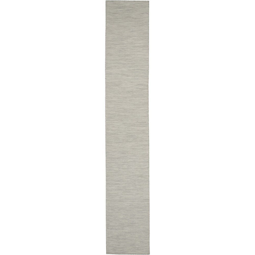 Nourison Positano POS01 Runner Rug, Light Grey, 2'2" x 12'