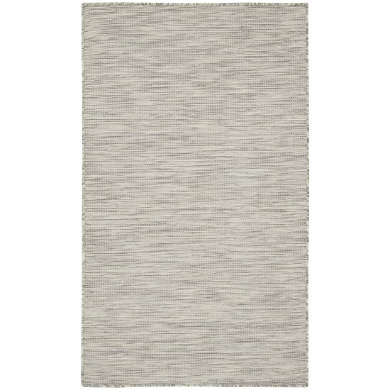 Nourison Positano POS01 Area Rug, Light Grey, 3' x 5'