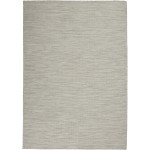 Nourison Positano POS01 Area Rug, Light Grey, 4' x 6'