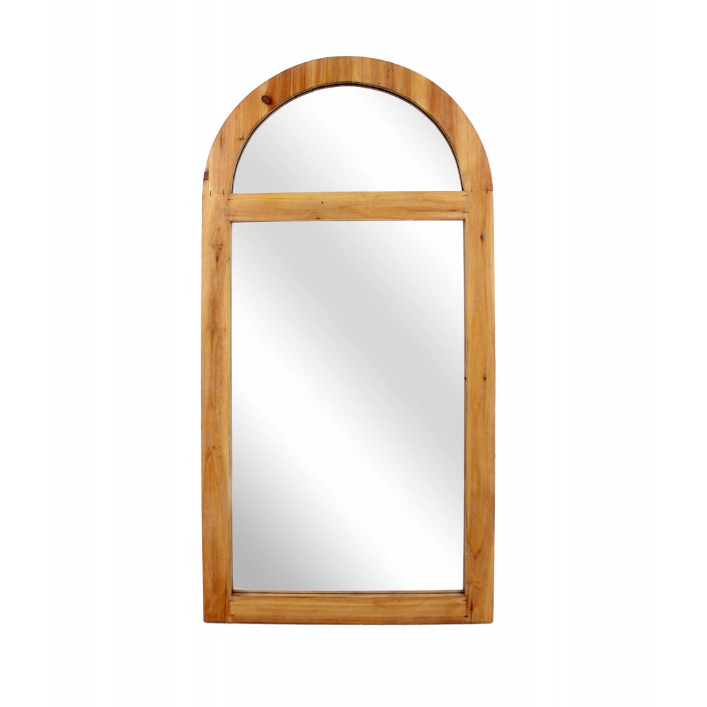 Rustic Dressing Mirror With Minimalist Wooden Window Frame