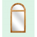 Rustic Dressing Mirror With Minimalist Wooden Window Frame