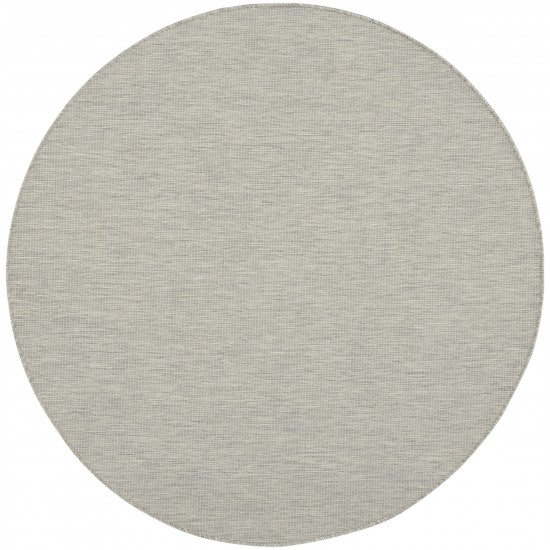 Nourison Positano POS01 Area Rug, Light Grey, 6' x Round